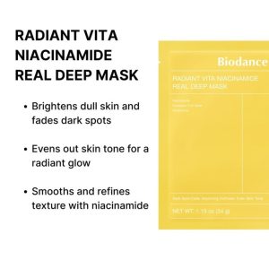 Sheet mask mot pigmentering og gusten hud