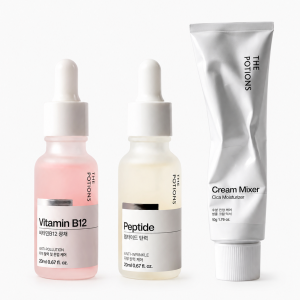 The Potions Vitamin B12 + Peptide + Cream Mixer Bundle – Glow, fukt og anti-age hudpleie