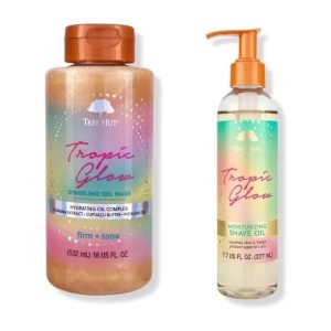 Tree Hut Tropic Glow Duo – Sparkling Gel Wash + Moisturizing Shave Oil